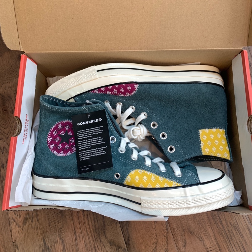 Brand New Converse. All Star. Chuck Taylor. Patchwork! Suede